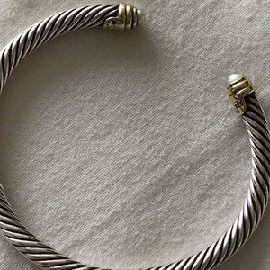 Cable Classic Bracelet w/ Pearl & 18K Yellow Gold